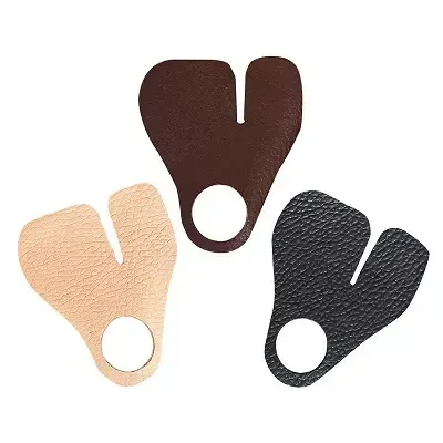 La Bottega di Merlino Set 3 Protezioni Dita Pelle Tiro Arco