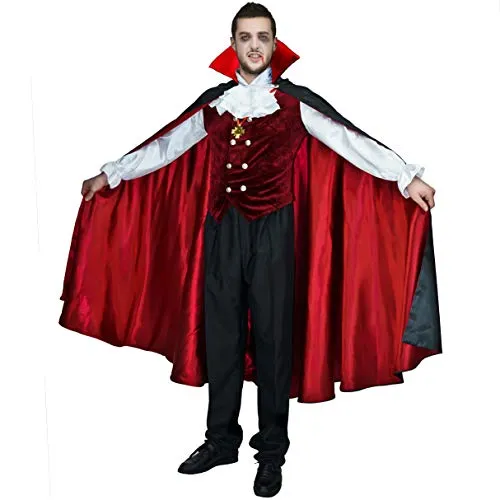 SEA HARE Conte Vampiro costume adulto taglia unica gotico