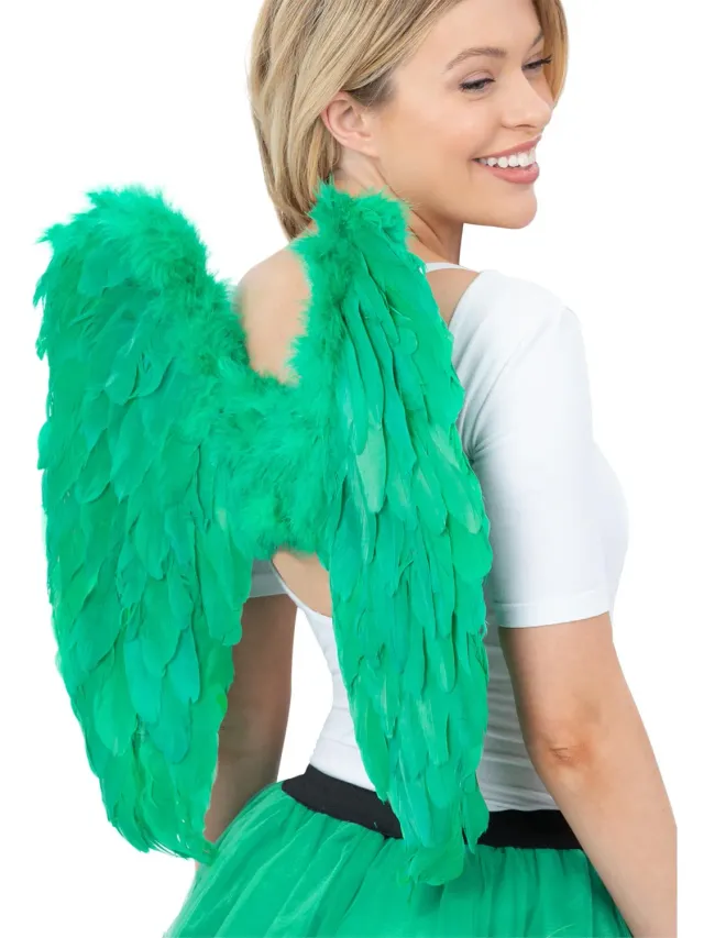 Smiffys Angel Wings Ali Angelo Verdi Piume