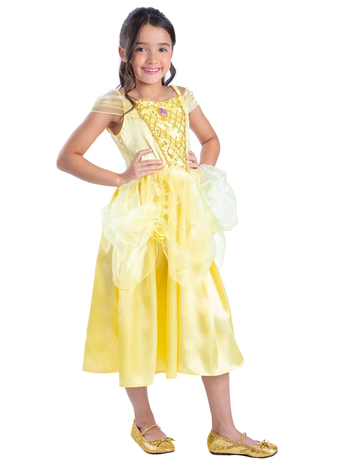 Smiffys Golden Princess costume principessa oro con tiara