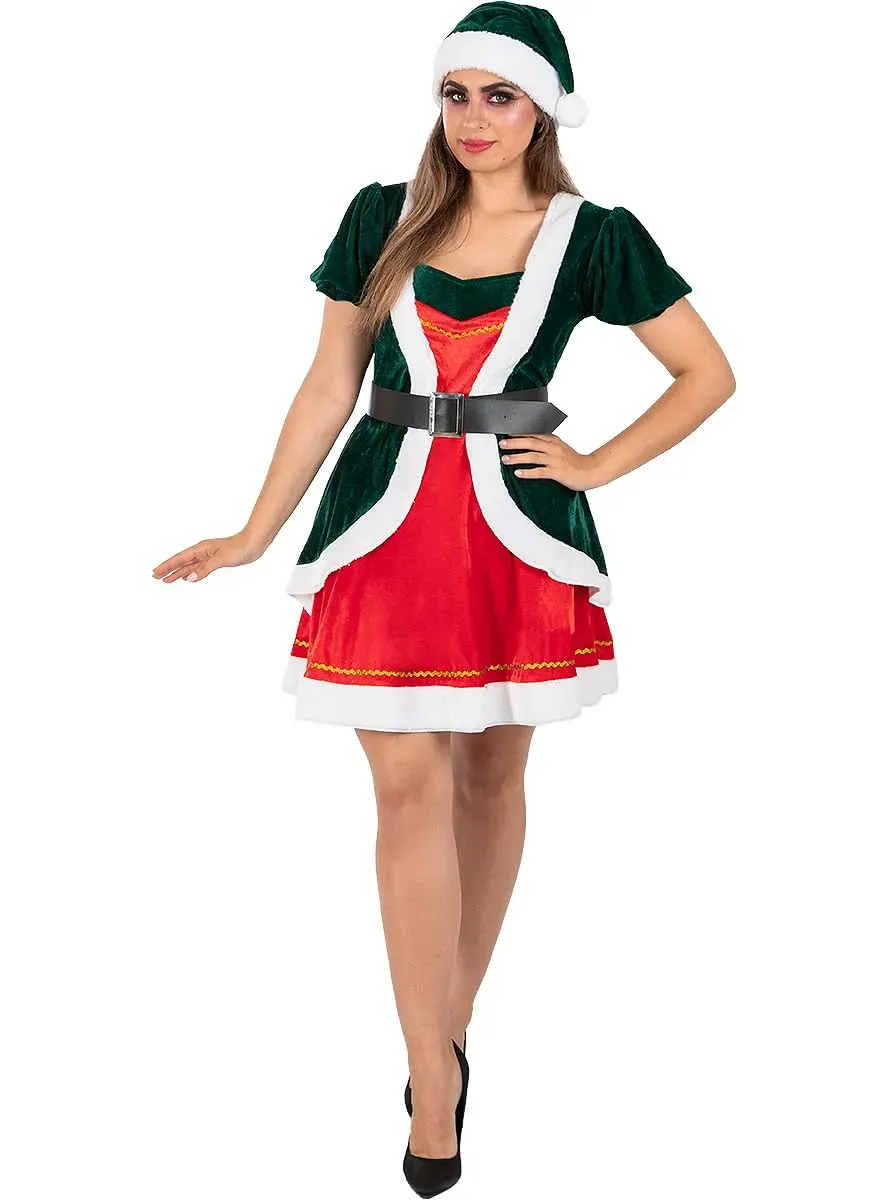 Funidelia Elfa Natalizia Costume Donna M verde sexy