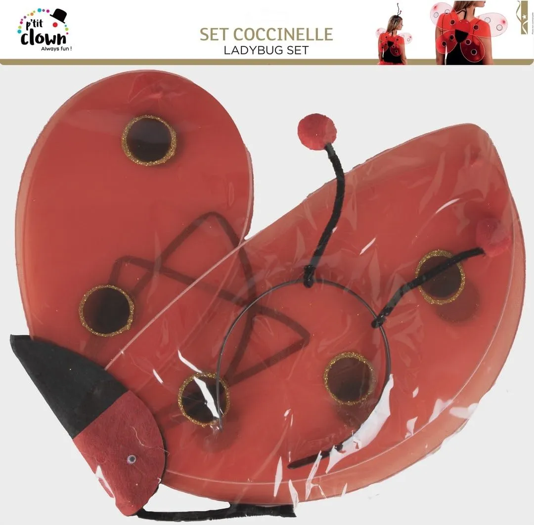 P'tit Clown 52310 ali coccinella adulto 48x45 cm