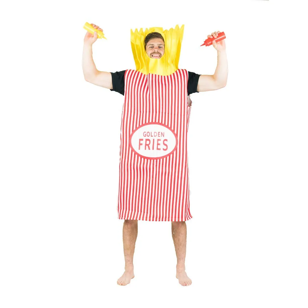 Bodysocks Patatine Fritte costume adulto taglia unica