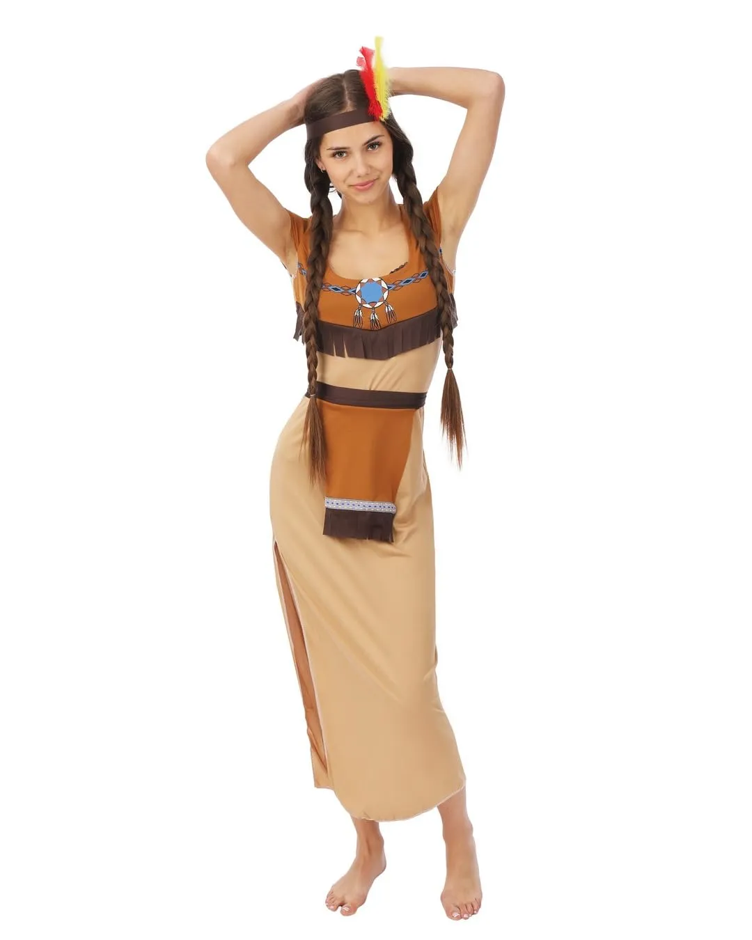 P'tit Clown Costume Indiana Donna L-XL con Fascia