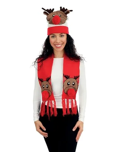 P'tit Clown re48331 set Natale renna adulto 2 pezzi