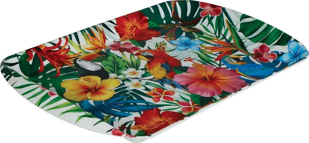Fiestas Guirca Hawaii vassoio 39x24 cm multicolore riutilizzabile