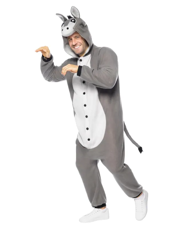 Funidelia costume asino onesie adulto S-M morbido