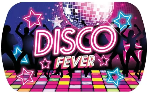 Fiestas Guirca Disco Fever vassoio 39x24 cm multicolore
