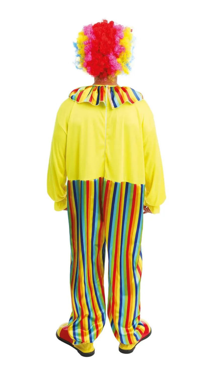 P'tit Clown Costume Clown Adulto Multicolore L-XL