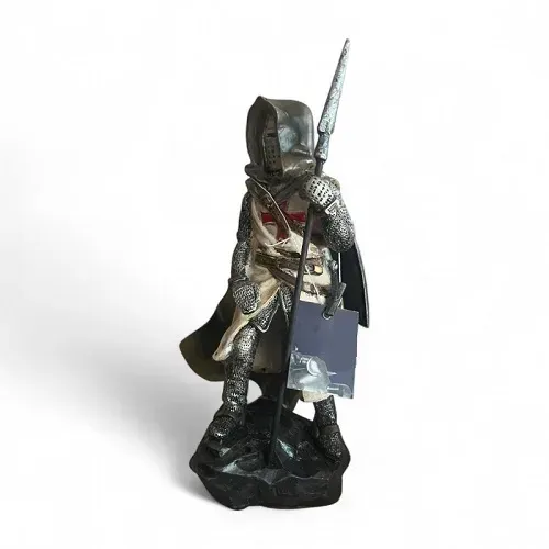 La Bottega di Merlino Templare statuina cavaliere resina 12 cm