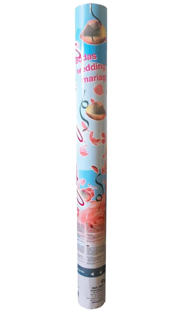 Guirca cannone petali rose 50 cm aria compressa festa