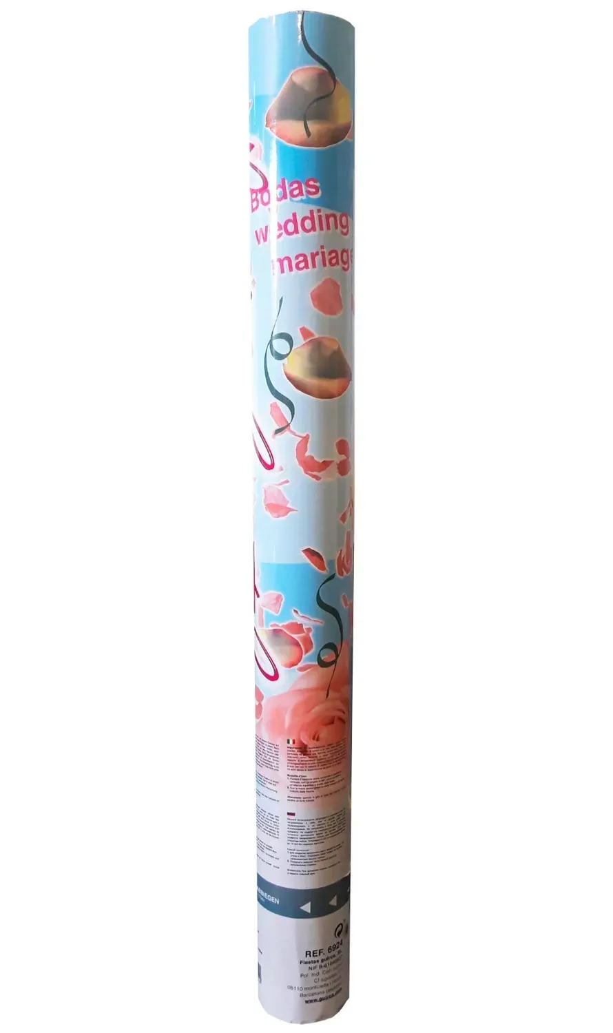 Guirca cannone petali rose 50 cm aria compressa festa