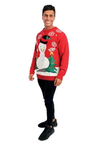 P'tit Clown maglione natalizio pupazzo di neve XL