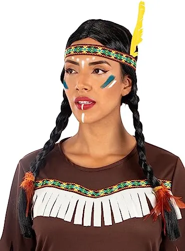 Funidelia Fascia Indiana Marrone Accessorio Costume Unisex
