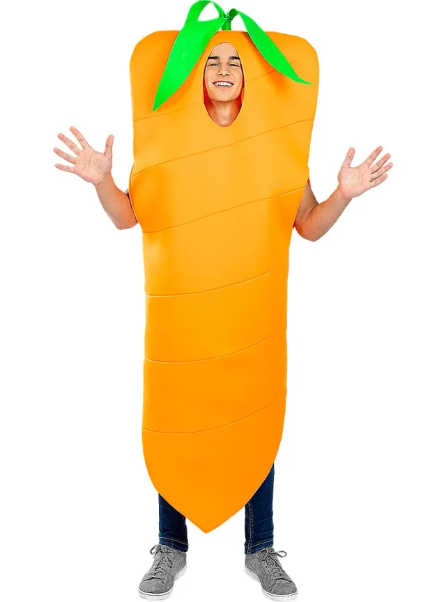 Funidelia Carota costume adulto taglia unica arancione