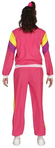 Guirca costume ginnasta anni 80 rosa adolescente