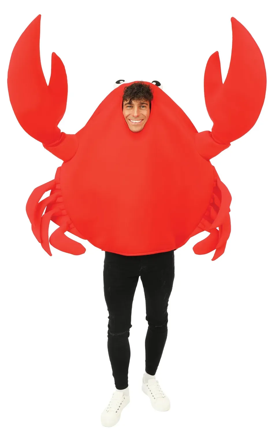 P'tit Clown Costume Granchio Adulto Rosso Taglia Unica