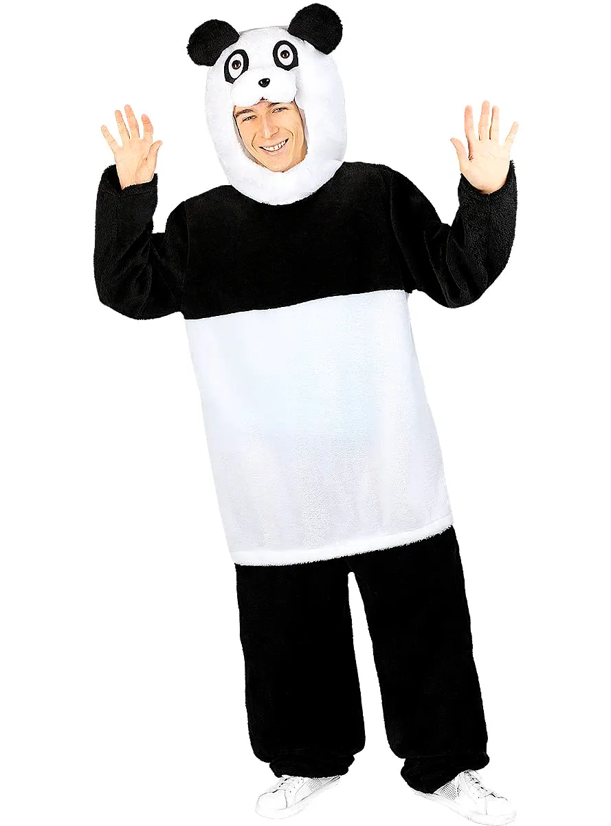 Funidelia Panda Costume Adulto L-XL Bianco Nero