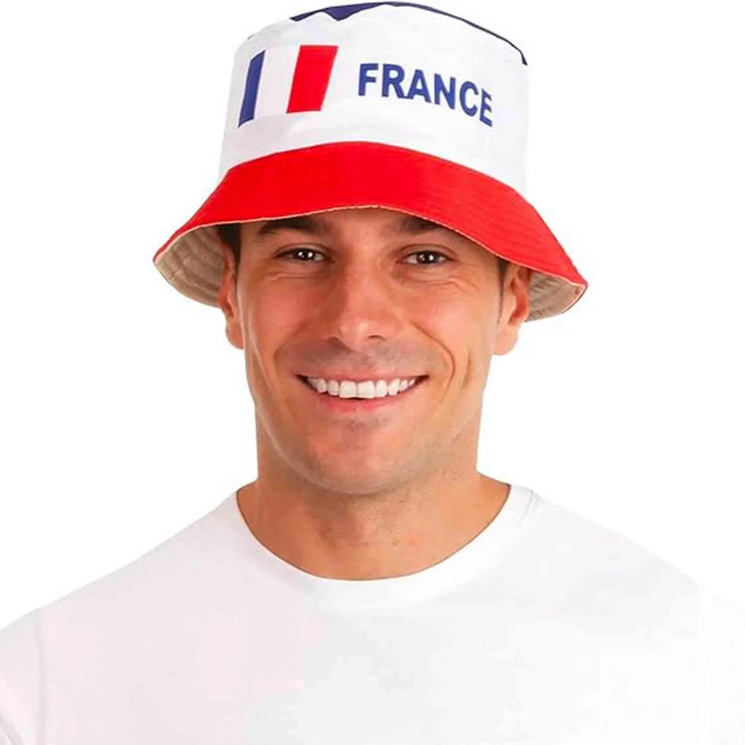 P'tit Clown re40081 cappello bob tessuto tricolore