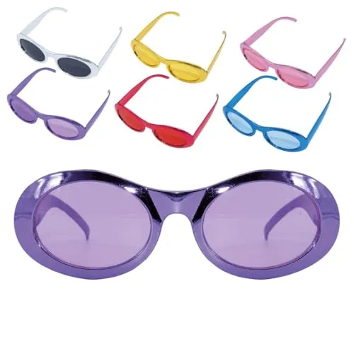 P'tit Clown 24581 occhiali glitter carnevale assortiti