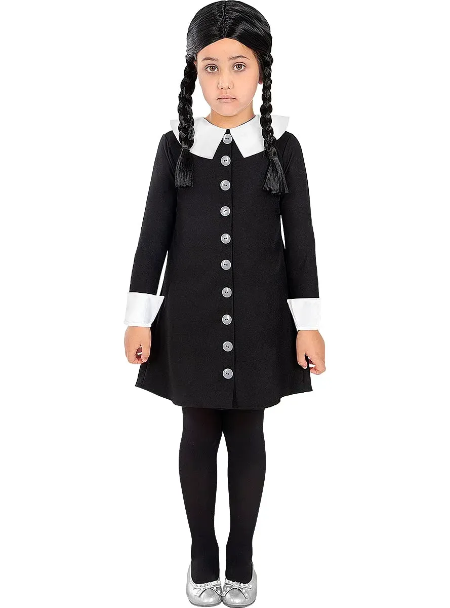 Funidelia Mercoledì Addams costume bambina nero horror