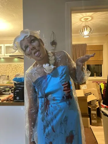 Smiffys Zombie Froze to Death costume donna vestito blu