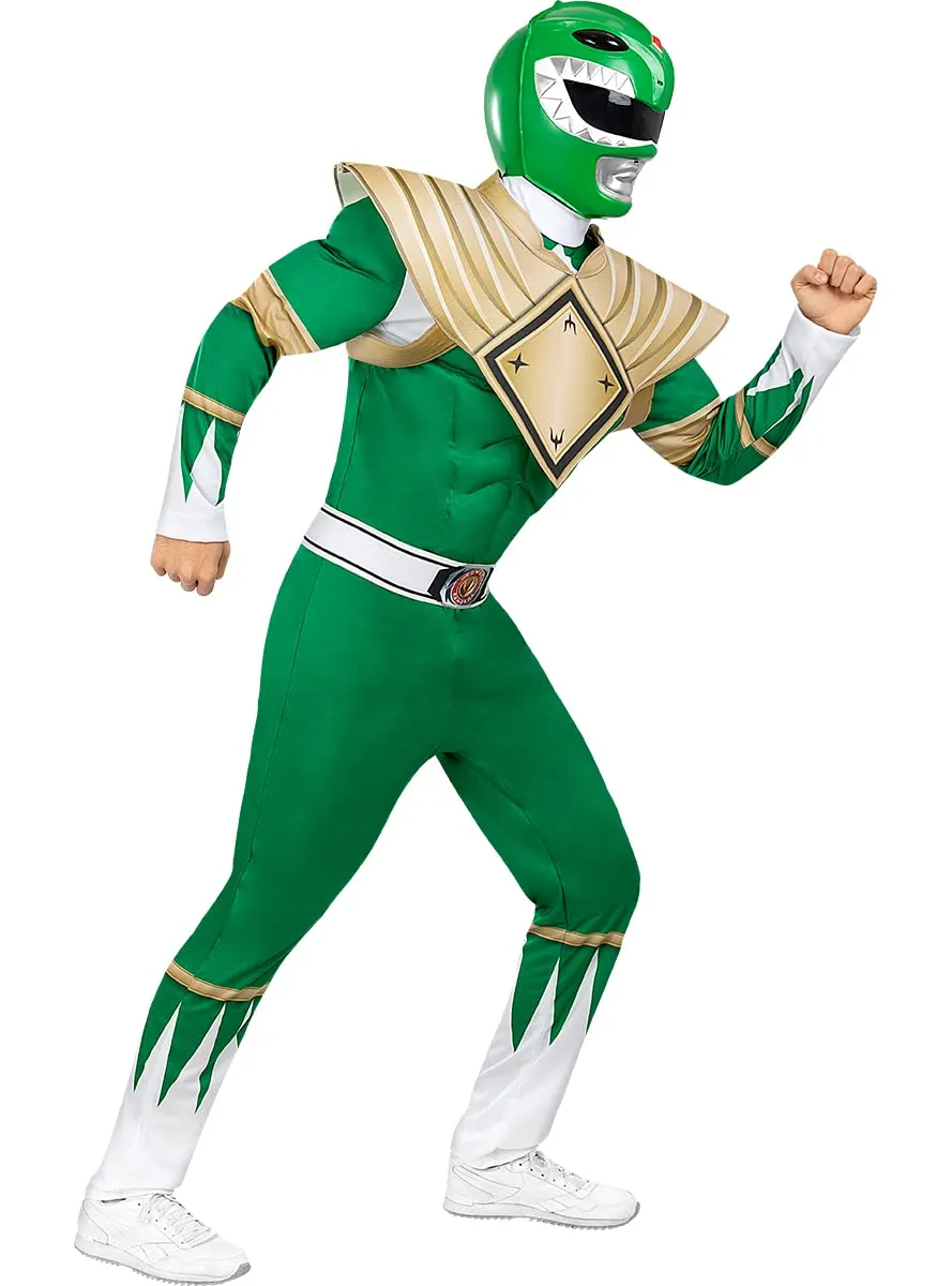 Funidelia Power Ranger casco verde adulto maschera