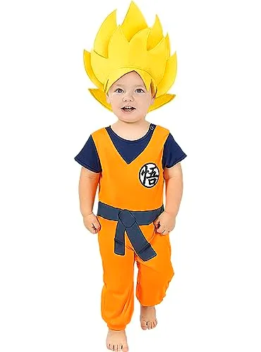 Funidelia Dragon Ball Goku Bebè costume neonato arancione