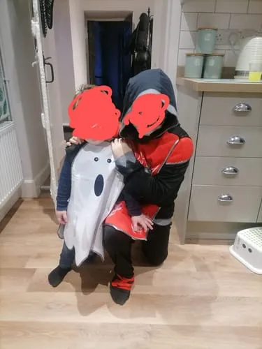 Smiffys Toddler Ghost Tabard costume fantasma bimbi 1-2 anni