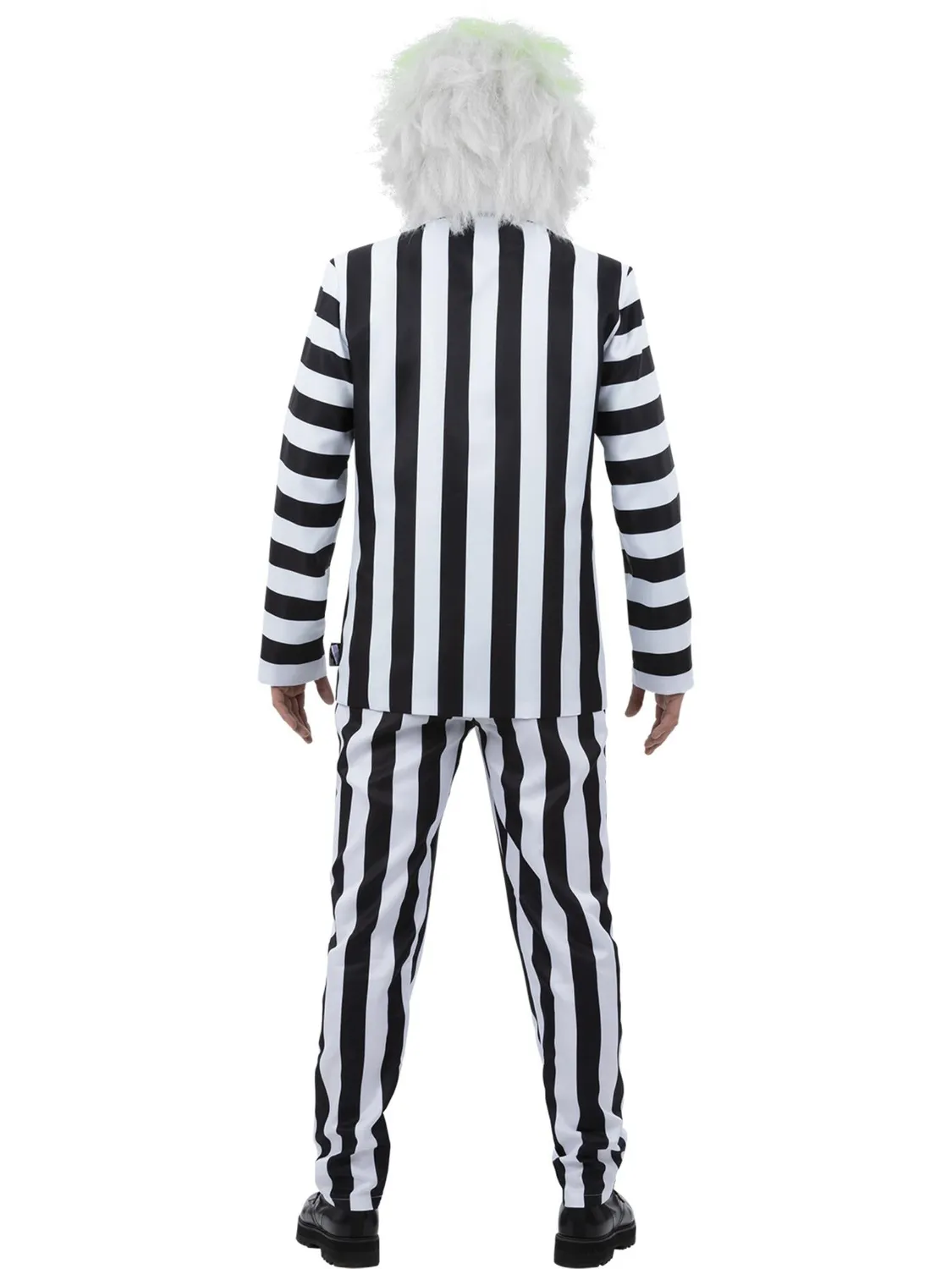 Smiffys Beetlejuice 81025 Costume Uomo Gessato Bianco Nero
