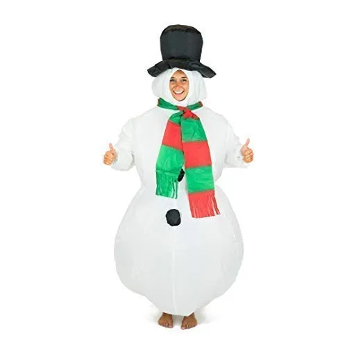 Bodysocks Pupazzo di Neve costume gonfiabile adulto