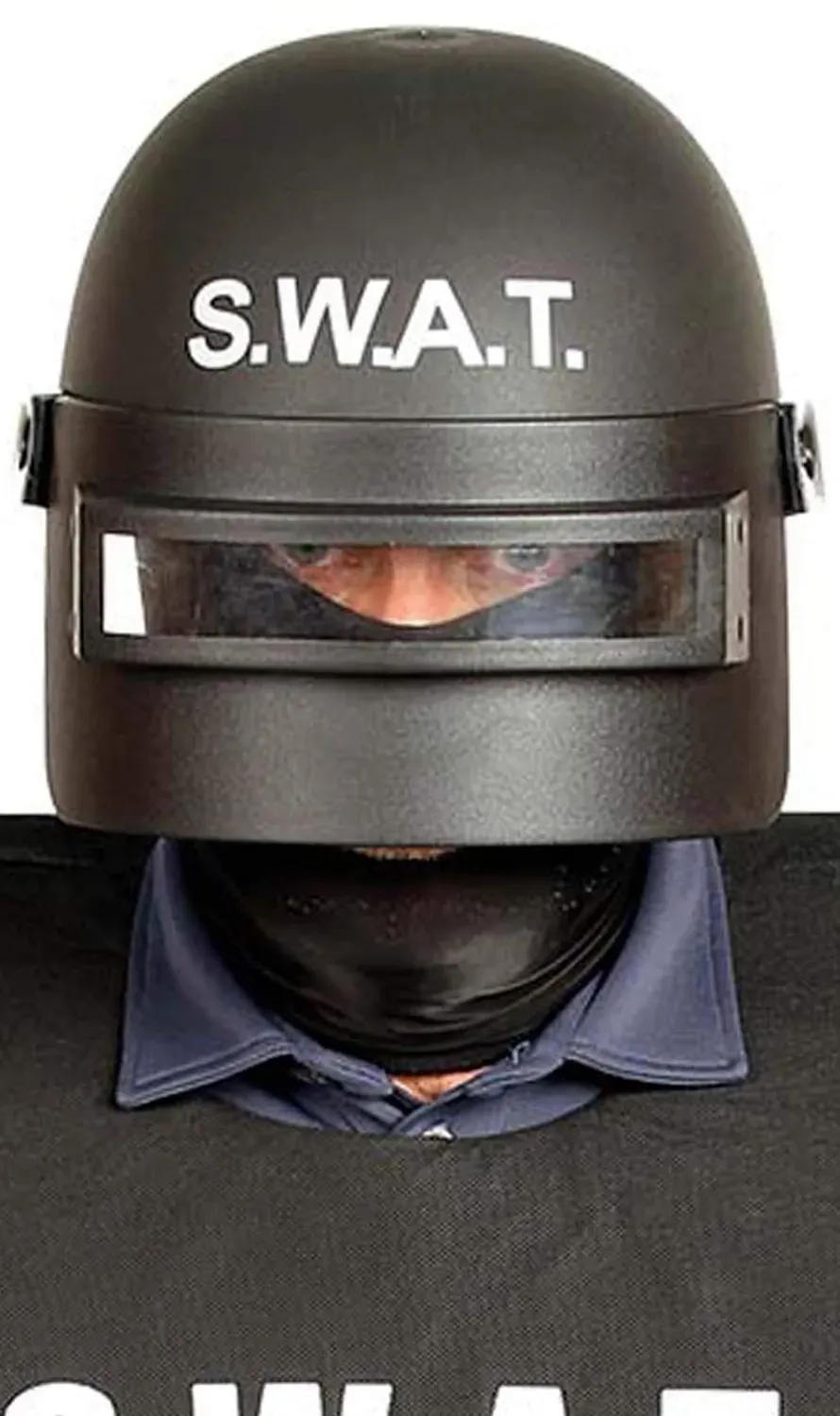 Guirca SWAT casco polizia nero taglia unica
