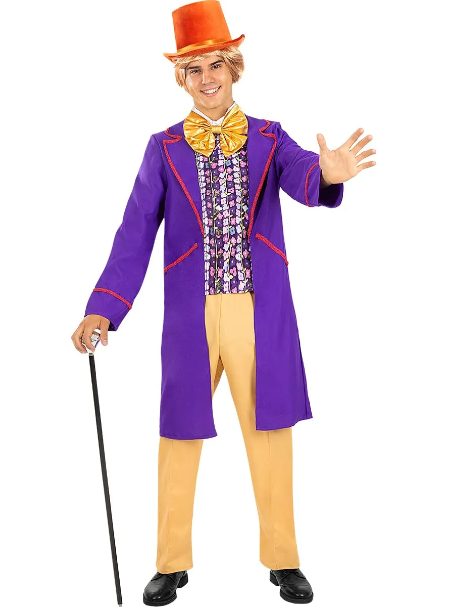Funidelia Willy Wonka Costume uomo viola fabbrica cioccolato
