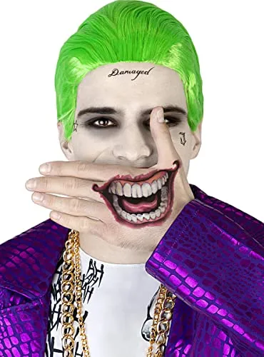 Funidelia Joker Suicide Squad tatuaggi multicolore