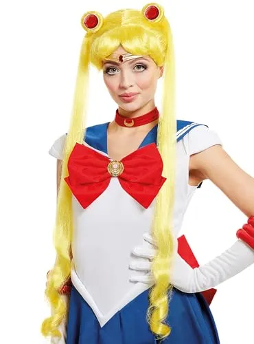 Funidelia Sailor Moon Luna parrucca gialla donna