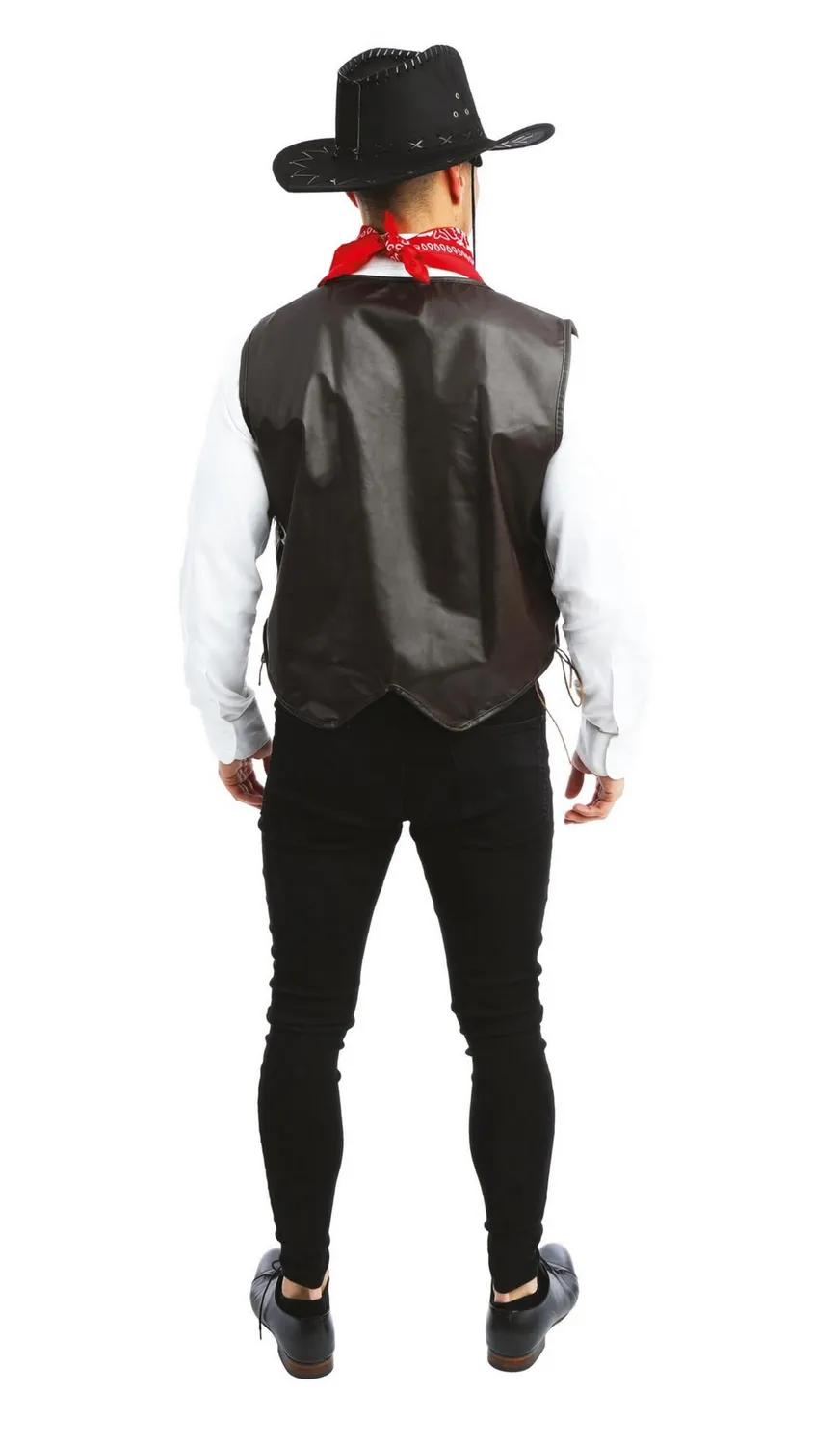 P'tit Clown 50670 gilet similpelle cowboy marrone taglia unica