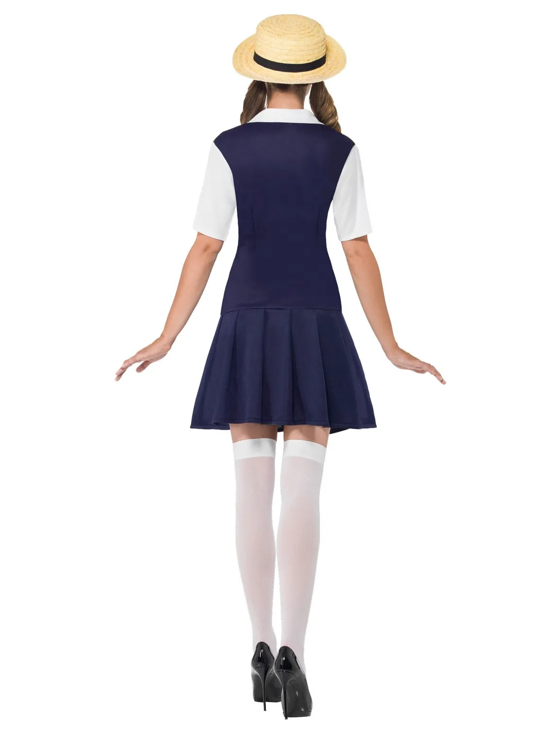 Smiffys School Girl costume scolaretta donna blu taglia S