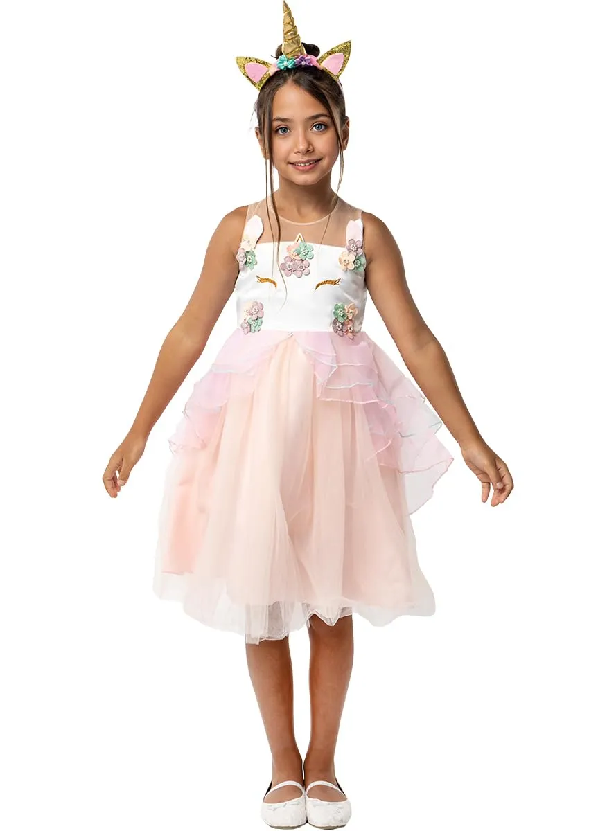 Funidelia Principessa Unicorno Costume 5-6 Anni Rosa