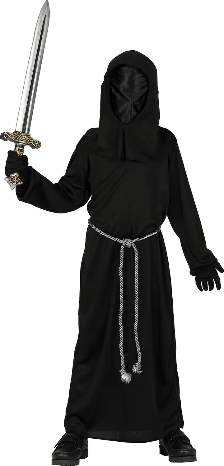 Fiestas Guirca Grim Reaper costume bambino 7-9 anni nero