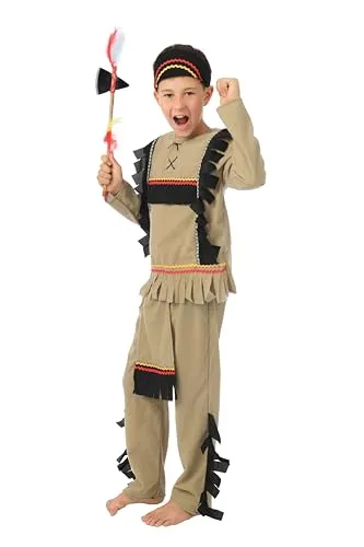 P'tit Clown 88145 Lusso costume indiano bambino L