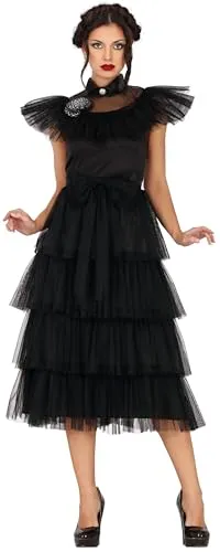 Fiestas Guirca Regina Notte costume 14-16 anni nero