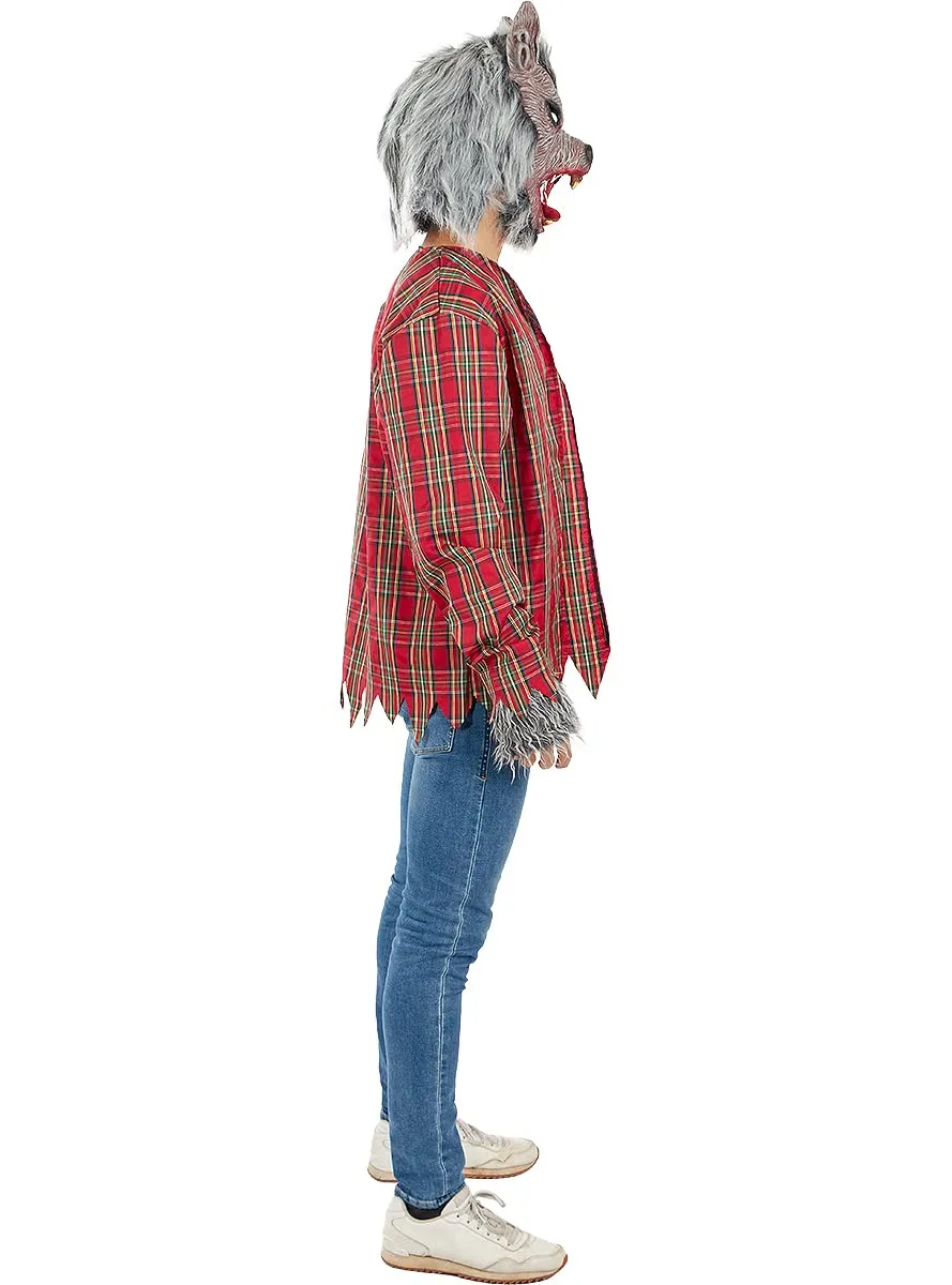 Funidelia costume lupo uomo marrone peloso Halloween