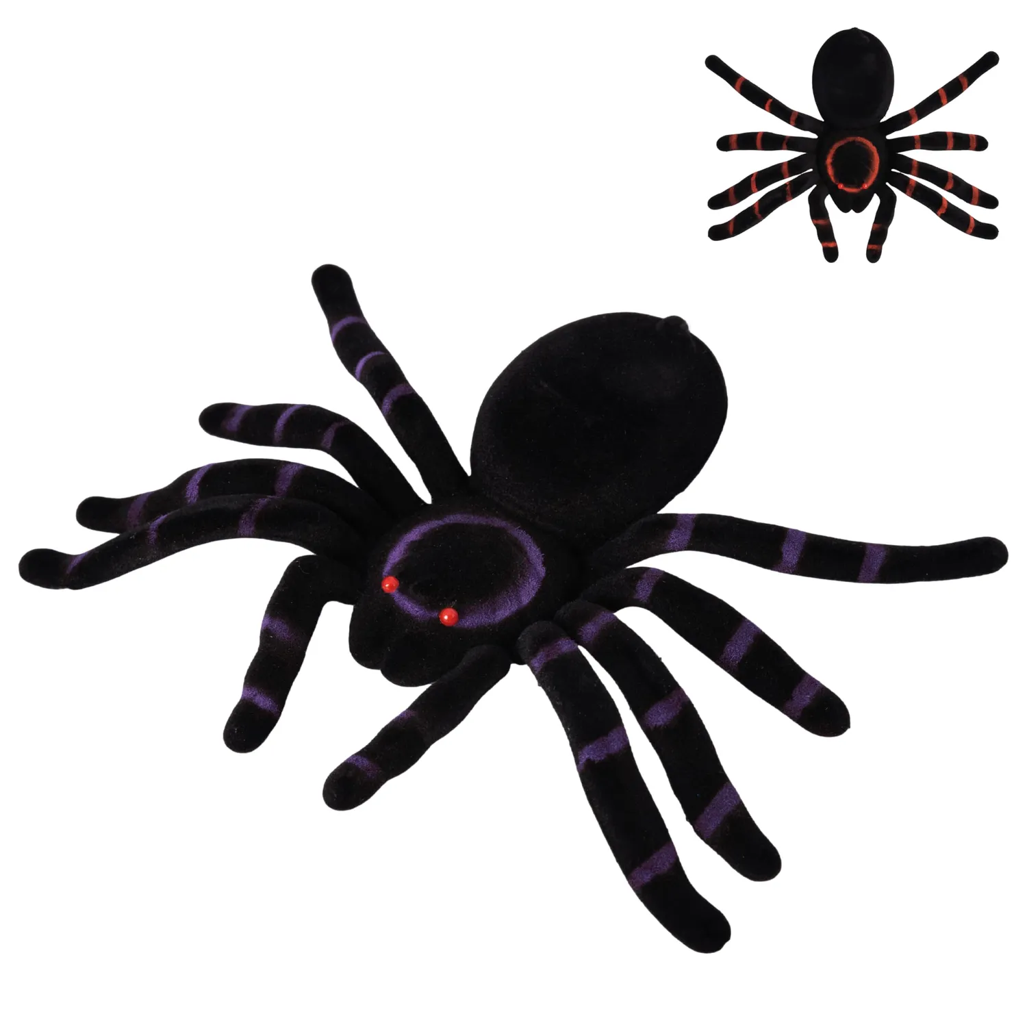 P'tit Clown Ragno floccato decorazione 20 cm Halloween
