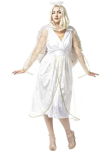 Funidelia Angelo Deluxe Costume Donna M Bianco Natalizio
