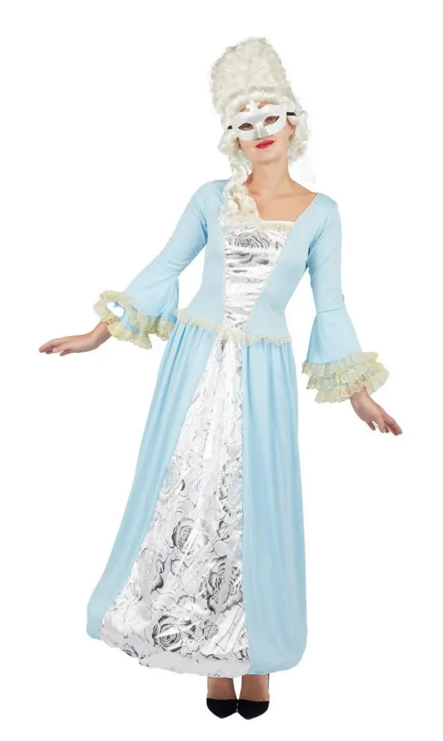 P'tit Clown Marchesa costume donna blu L-XL barocco