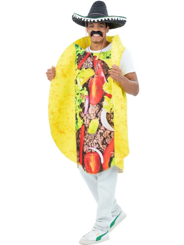 Smiffys Taco costume tabard adulto cibo divertente