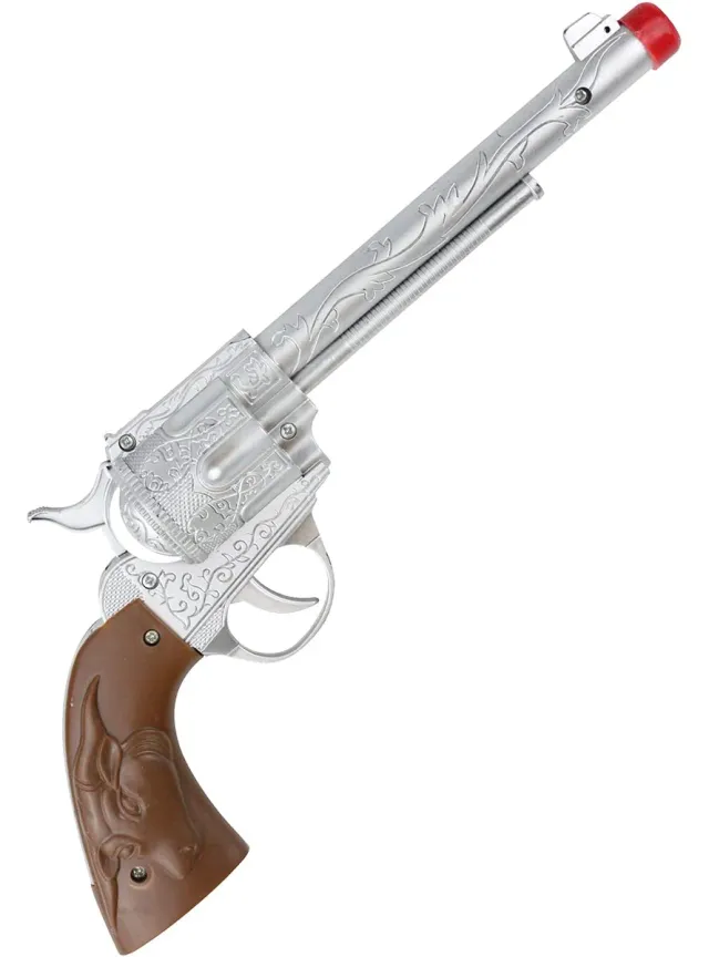 Funidelia Cowboys pistola da cowboy 28 cm marrone