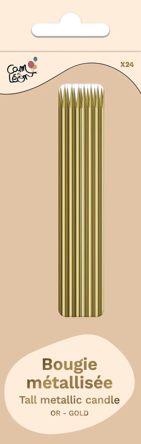 P'tit Clown Re22719 candele grandi oro 24 pezzi