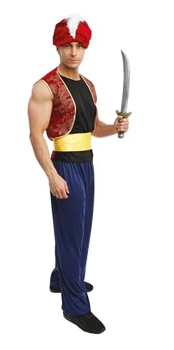 P'tit Clown principe orientale costume adulto L-XL poliestere