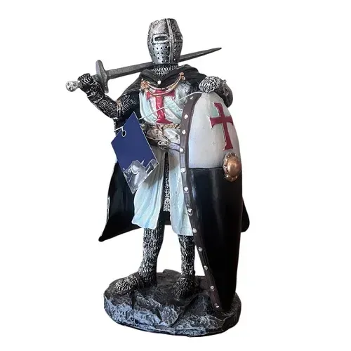 La Bottega di Merlino Cavaliere Templare Resina 12 cm